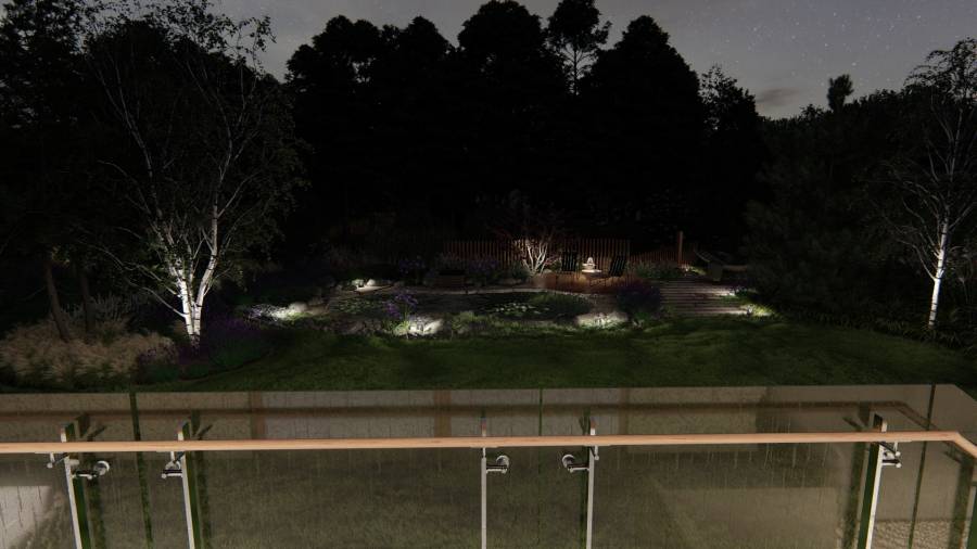 Ogród naturalny z oczkiem wodnym