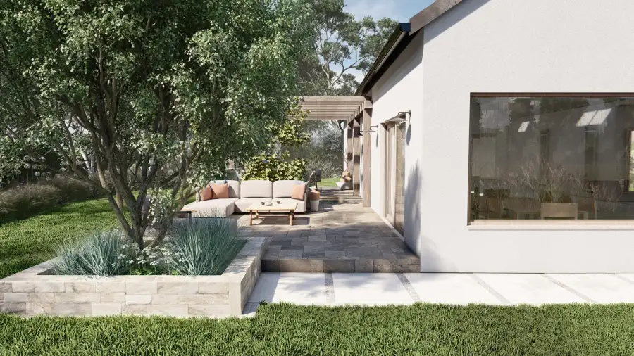 Ogród w wakacyjnym klimacie