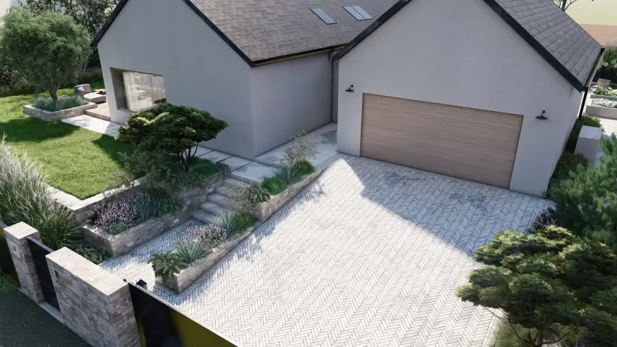 Ogród w wakacyjnym klimacie