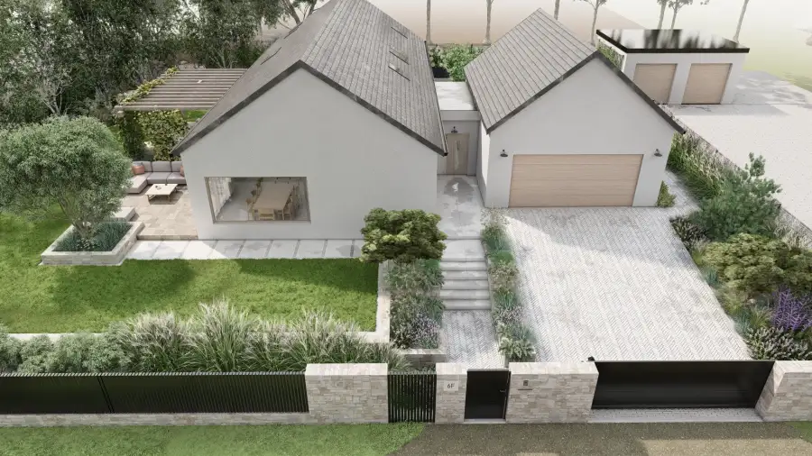 Ogród w wakacyjnym klimacie