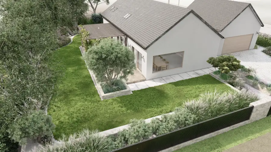 Ogród w wakacyjnym klimacie