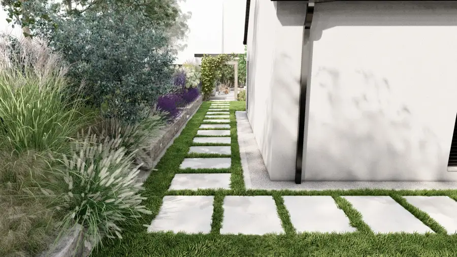 Ogród w wakacyjnym klimacie