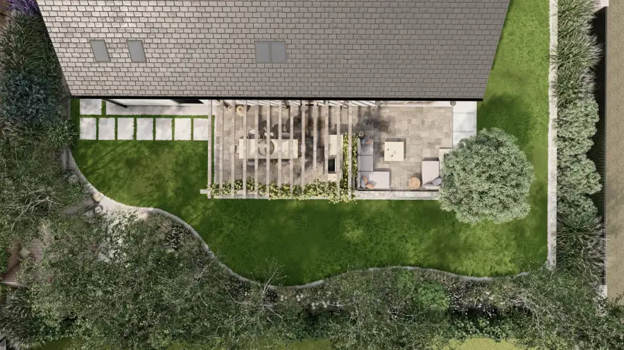 Ogród w wakacyjnym klimacie