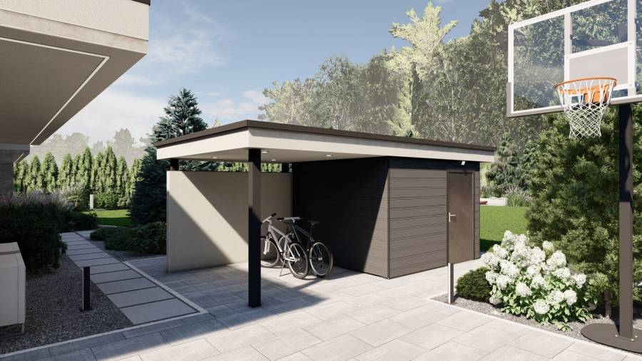 Nowoczesny ogród z basenem – Tarnowskie Góry