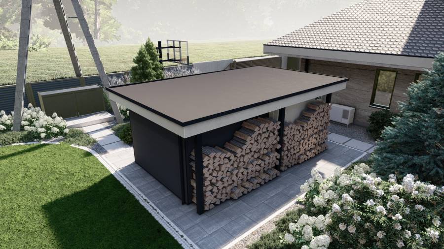 Nowoczesny ogród z basenem – Tarnowskie Góry