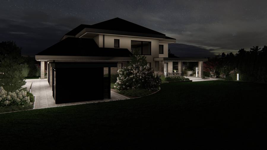 Nowoczesny ogród z basenem – Tarnowskie Góry