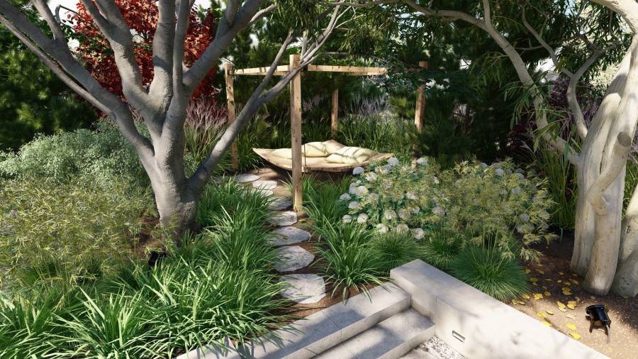 Funkcjonalny ogród przy domu jednorodzinnym